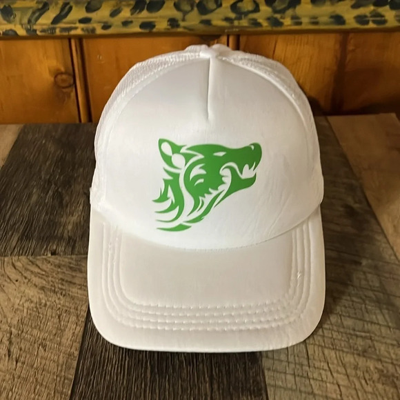 CUSTOM DESIGN CELTIC WOLF TRUCKER HAT - Picture 4 of 4